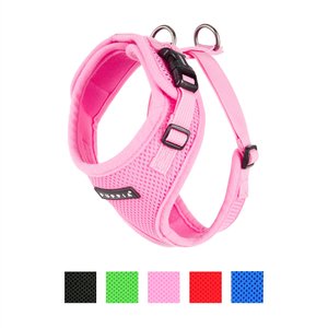 Puppia RiteFit Polyester Back Clip Dog Harness, Pink, Medium: 15.4 to 21.3-in chest