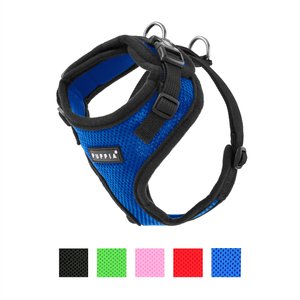 Puppia RiteFit Polyester Back Clip Dog Harness, Royal Blue, Medium: 15.4 to 21.3-in chest