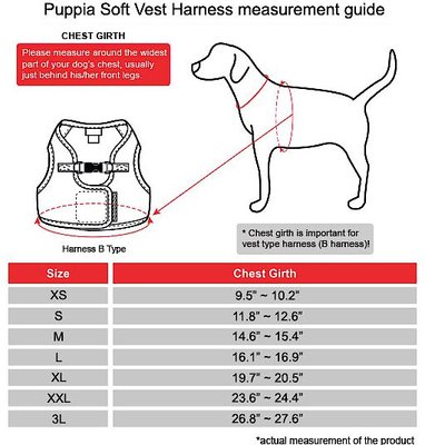 PUPPIA Vest Polyester Step In Back Clip Dog Harness, Sky Blue, Small ...