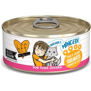 BFF Tuna & Salmon Soulmates Dinner in Gelee Canned Cat Food, 5.5-oz, case of 24