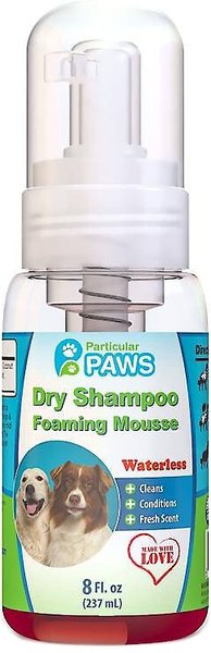 Particular Paws Foaming Mousse Dry Dog Shampoo, 8-oz bottle slide 1 of 6