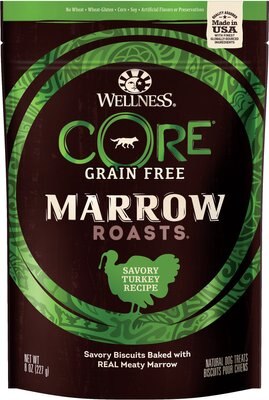 Wellness CORE Grain-Free Marrow Roasts Hearty Turkey Recipe Dog Treats, slide 1 of 1
