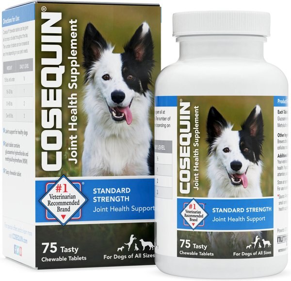 Nutramax Cosequin Standard Strength Chewable Tablets Joint Supplement for Dogs, 75 count slide 1 of 8