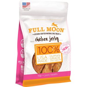 Full Moon Hip & Joint Health Chicken Jerky Human-Grade Dog Treats, 6-oz bag