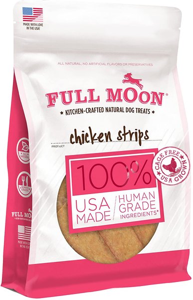 Full Moon Chicken Strips Grain-Free Dog Treats, 12-oz bag slide 1 of 7