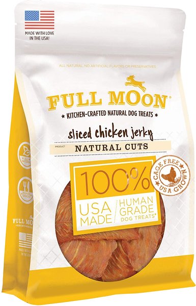 Full Moon Natural Cuts Sliced Chicken Jerky Human-Grade Dog Treats, 6-oz bag slide 1 of 6