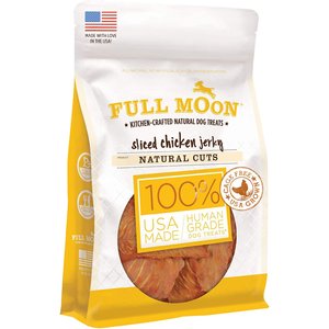 Full Moon Natural Cuts Sliced Chicken Jerky Human-Grade Dog Treats, 6-oz bag