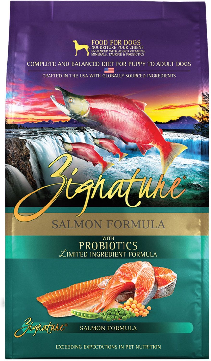 Zignature Salmon Limited Ingredient Formula Grain Free Dry Dog Food 4 Lb Bag Chewy Com