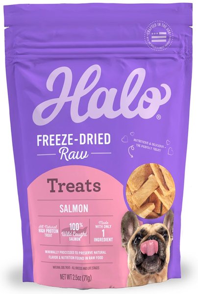 TruDog Treat Me Savory Salmon Diced Delight Raw Freeze-Dried Dog Treats, 2.5-oz bag slide 1 of 9