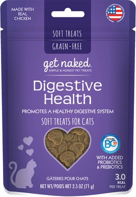 GET NAKED Digestive Health Soft Cat Treats, 2.5-oz bag 