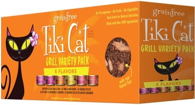 Tiki Cat King Kamehameha Grill Variety Pack Grain-Free Canned Cat Food, slide 1 of 1