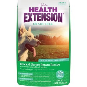 Health Extension Grain-Free Duck Recipe Dry Dog Food, 10-lb bag