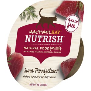 Rachael Ray Nutrish Tuna Purrfection Natural Grain-Free Wet Cat Food, 2.8 oz, case of 12