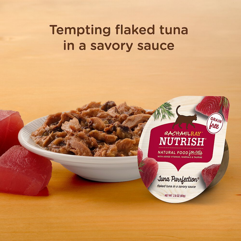 RACHAEL RAY NUTRISH Tuna Purrfection Natural GrainFree Wet Cat Food, 2