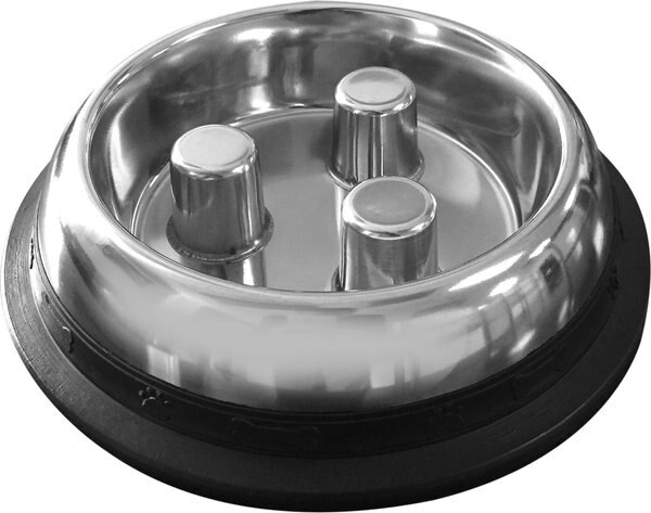 QT Dog Brake-Fast Non-Skid Stainless Steel Dog & Cat Bowl, 2-cup slide 1 of 6