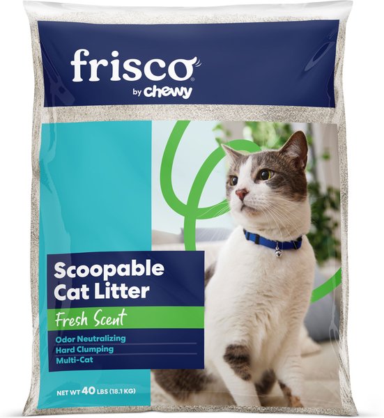 Frisco Multi-Cat Fresh Scented Clumping Clay Cat Litter, 40-lb bag slide 1 of 6