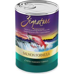 Zignature Salmon Limited Ingredient Formula Grain-Free Canned Dog Food, 13-oz, case of 12