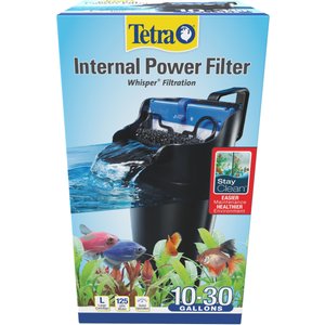Tetra Whisper Internal Aquarium Power Filter with BioScrubber, 10-30 gal