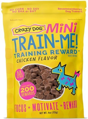 Crazy Dog Train-Me! Minis Chicken Flavor Dog Treats, slide 1 of 1