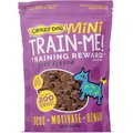Crazy Dog Train-Me! Minis Beef Flavor Dog Treats, 4-oz bag