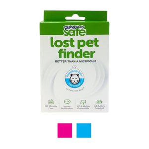 Platinum Pets Pawsitively Safe Pet Finder Tag for Cats, Blue
