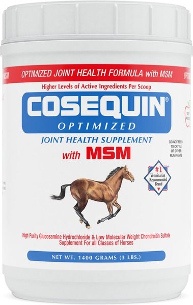 Nutramax Cosequin Optimized with MSM Joint Health Apple Flavor Powder Horse Supplement, 3-lb tub slide 1 of 3