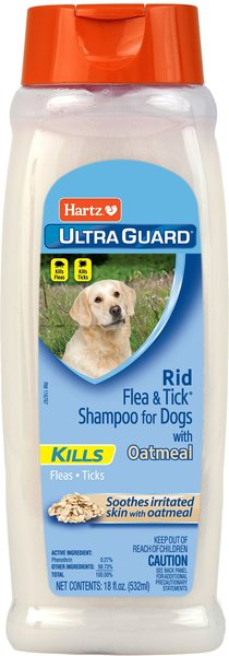 Hartz UltraGuard Rid Flea & Tick Oatmeal Dog Shampoo, 18-oz bottle slide 1 of 9