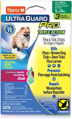 Hartz UltraGuard Pro Flea & Tick Spot Treatment for Dogs, 5-14 lbs, slide 1 of 1