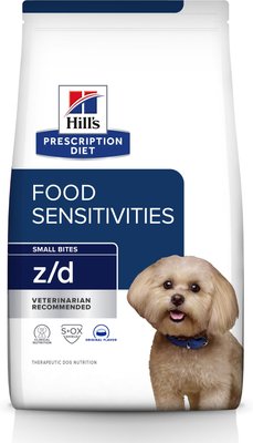 Hill's Prescription Diet z/d Skin/Food Sensitivities Small Bites Original Flavor Dry Dog Food, slide 1 of 1