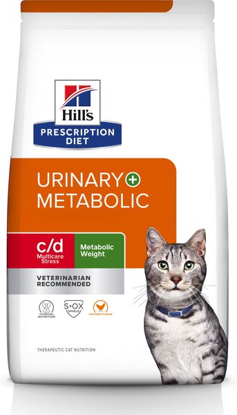 Hill's Prescription Diet c/d Multicare Stress + Metabolic Chicken Flavor Dry Cat Food, 6.35-lb bag slide 1 of 11