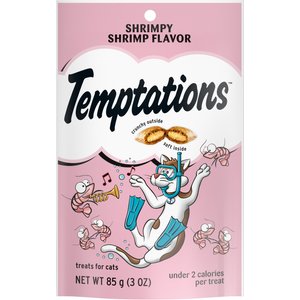 Temptations Shrimpy Shrimp Flavor Cat Treats, 3-oz bag