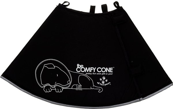 Comfy Cone E-Collar for Dogs & Cats, Black, X-Large slide 1 of 9