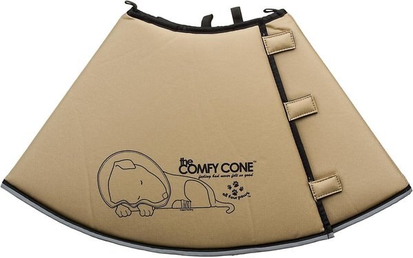 Comfy Cone E-Collar for Dogs & Cats, Tan, X-Large slide 1 of 7