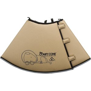 Comfy Cone E-Collar for Dogs & Cats, Tan, X-Large