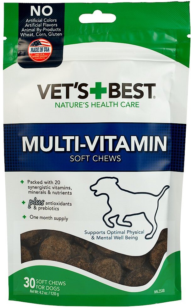 Vet S Best Chicken Flavored Soft Chews Multivitamin For Dogs 30 Count Chewy Com