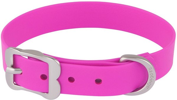 Red Dingo Vivid PVC Dog Collar, Hot Pink, Small: 11 to 14-in neck, 4/5-in wide slide 1 of 6