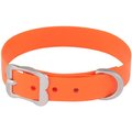 Red Dingo Vivid PVC Dog Collar, Orange, Large: 16 to 20-in neck, 1-in wide