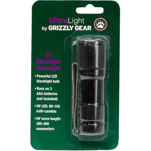 Grizzly Gear Ultra Light UV Blacklight Flashlight Urine Detector