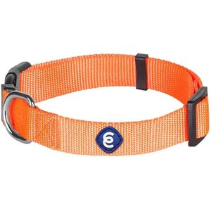 Blueberry Pet Classic Solid Nylon Dog Collar, Florence Orange, Large: 18 to 26-in neck, 1-in wide