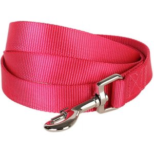Blueberry Pet Classic Solid Nylon Dog Leash, French Pink, Medium: 5-ft long, 3/4-in wide
