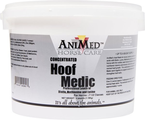 AniMed Hoof Medic Powder Horse Supplement, 4-lb tub slide 1 of 3