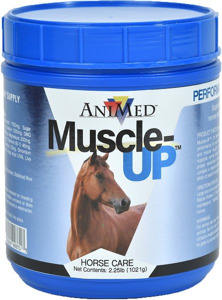 AniMed Muscle-Up Powder Horse Supplement, 2.5-lb tub slide 1 of 5