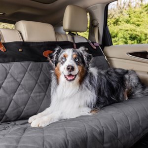 PetSafe Happy Ride Quilted Bench Car Seat Cover, Grey, Standard
