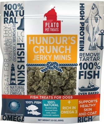Plato Hundur's Crunch Fish Jerky Mini's Dog Treats, slide 1 of 1