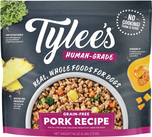 Tylee's Human-Grade Pork Recipe Frozen Dog Food, 96-oz bag slide 1 of 7