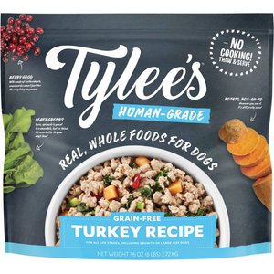 Tylee's Human-Grade Turkey Recipe Frozen Dog Food, 96-oz bag