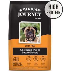 American Journey Large Breed Adult Chicken & Sweet Potato Recipe Grain-Free Dry Dog Food, 24-lb bag