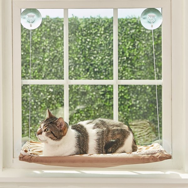 Oster Sunny Seat Cat Window Perch, Brown slide 1 of 6
