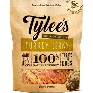 Tylee's Human-Grade Turkey Jerky Dog Treats, 8-oz bag