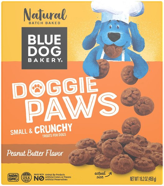 Blue Dog Bakery Doggie Paws Peanut Butter Dog Treats, 18-oz box slide 1 of 4